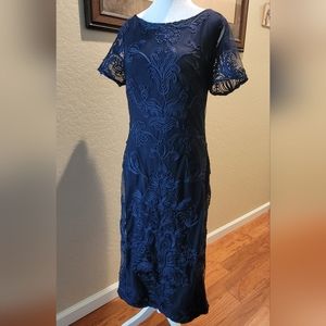 % JS Collections Embroidered Detail Dress - Size 10